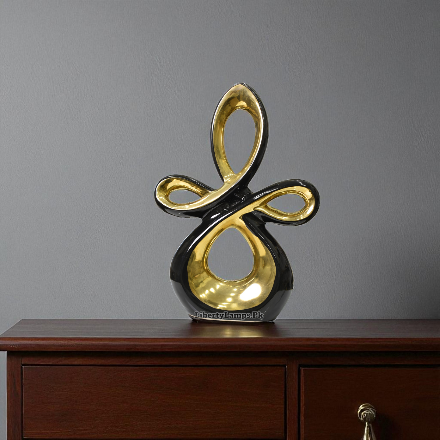 Modern Abstract Sculpture – Artistic Home Accent (Single)