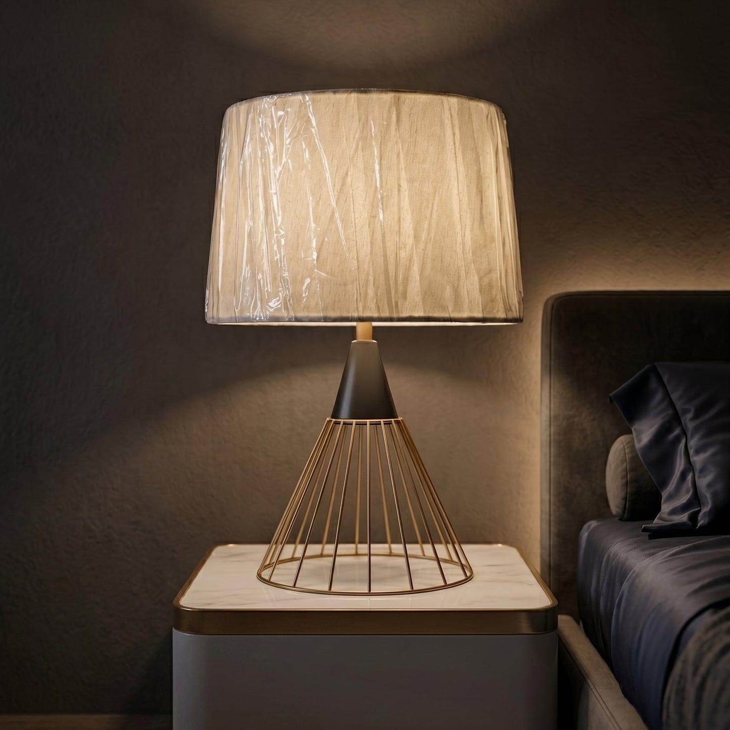 Steel Elegance™ – Metal Lamp Pair