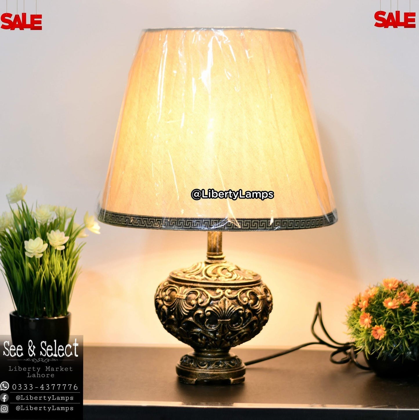 Timeless Classic Unbreakable Resin Lamp (Pair)