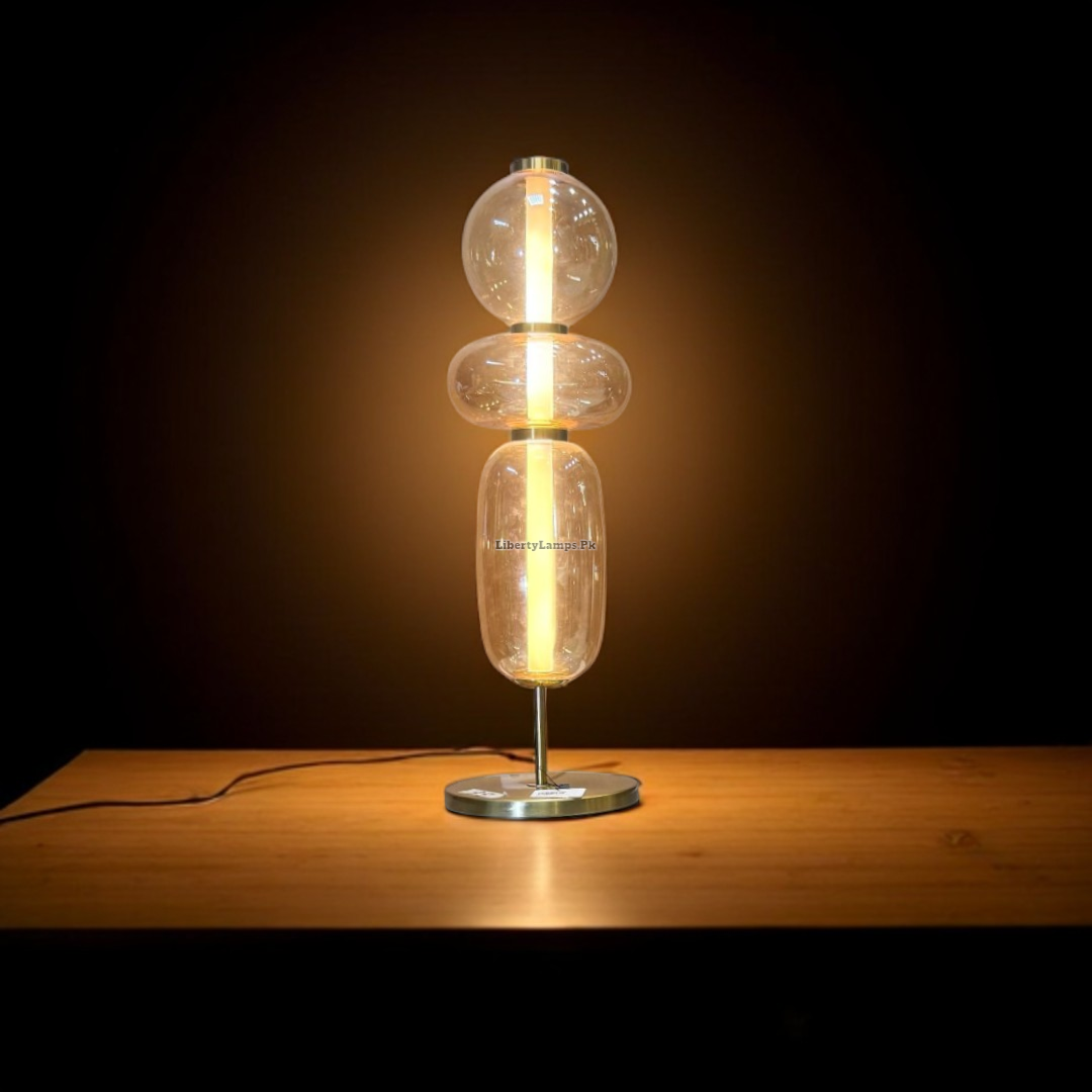 Elegant Glow Glass Table Lamps (Pair)