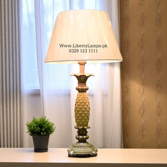 Champagne Glow Glass Table Lamps – Large Elegance (Pair)