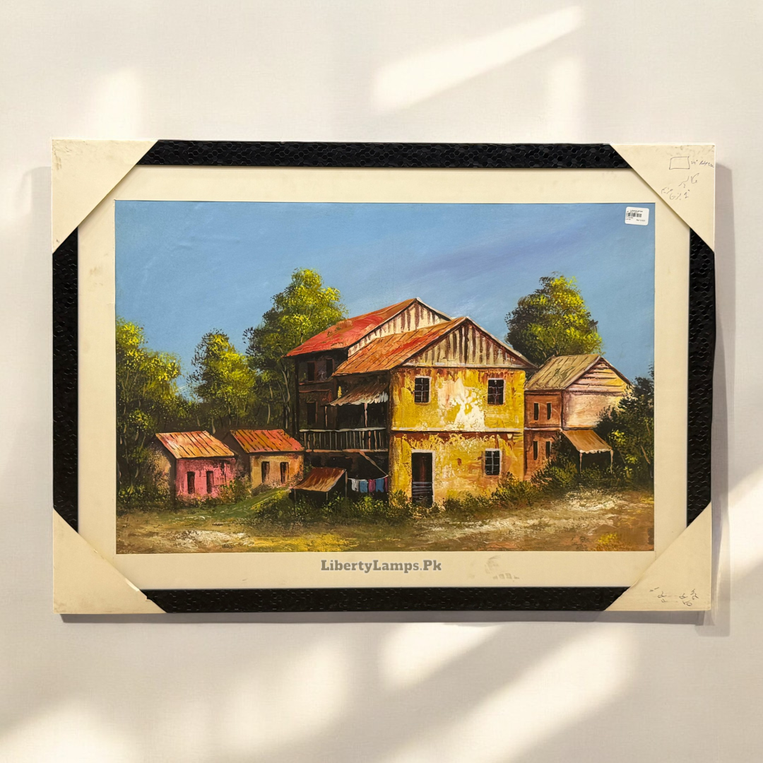 🖼️ Timeless Heritage – Oil Painting on Canvas with Frame (33x45 Inch)