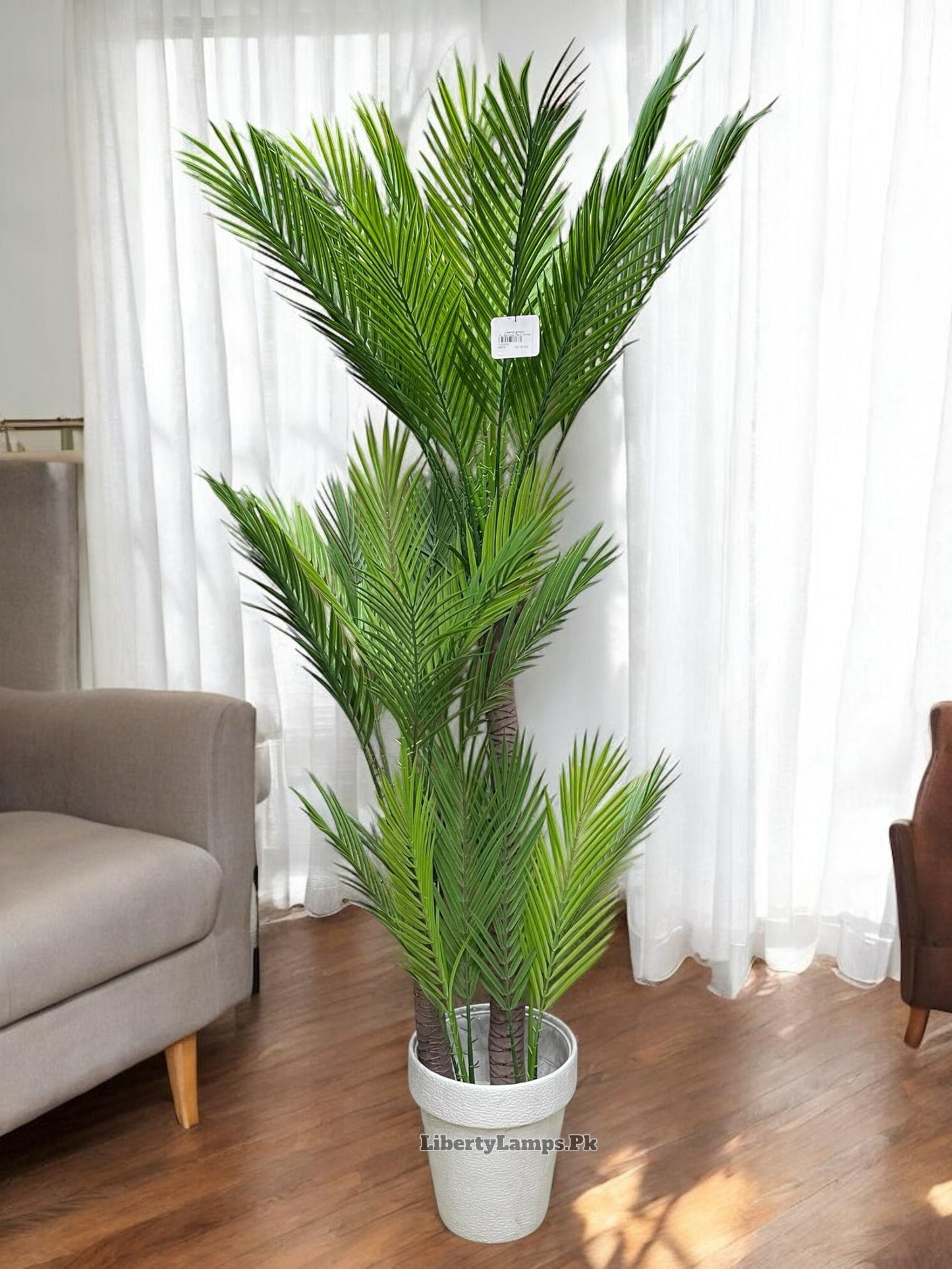 🎍 Fancy Bamboo Palm – Artificial Plant (Height 5 ft)