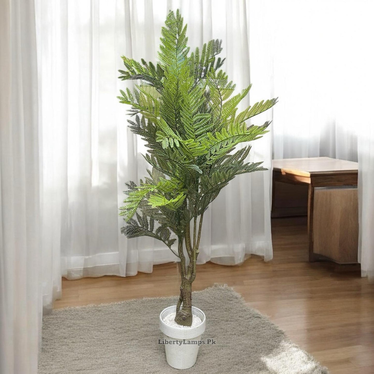 🌿 Fern Plant – Artificial Greenery (Height 5 ft)