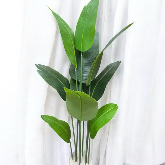 🍃 Tropical Banana Plant – 10 Leaves Artificial Plant (Height 5.5 ft)