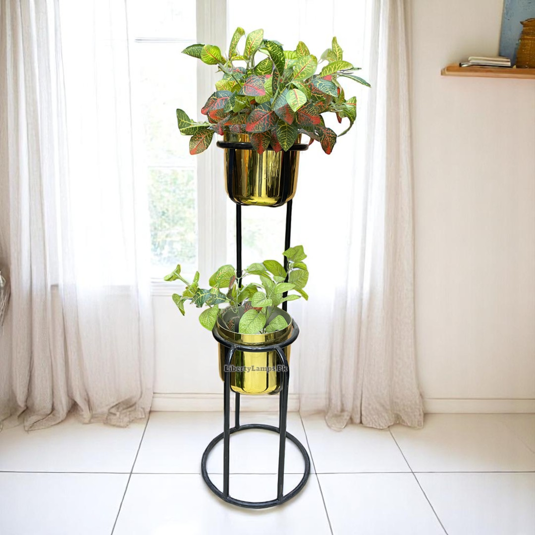 🪴 Double Pot Stand (Height: 4 Feet)