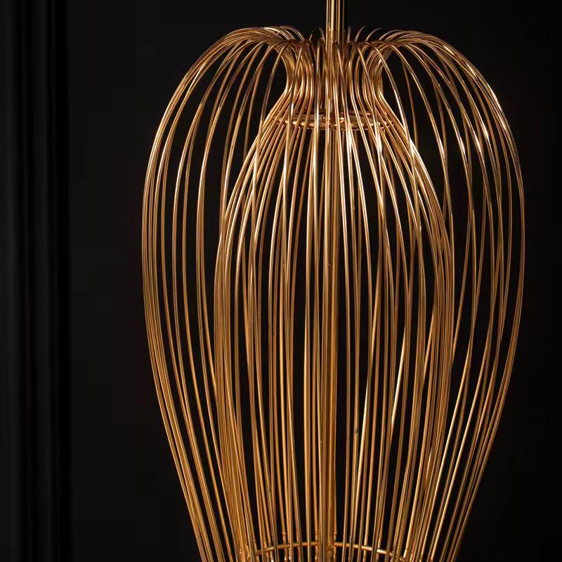 ✨ Golden Weave Metal Table Lamps (Pair) ✨