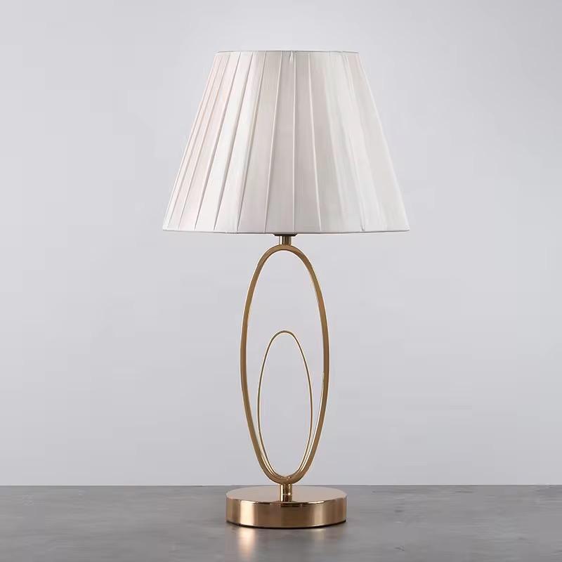 ✨ Golden Horizon Double Oval Metal Lamps (Pair) ✨