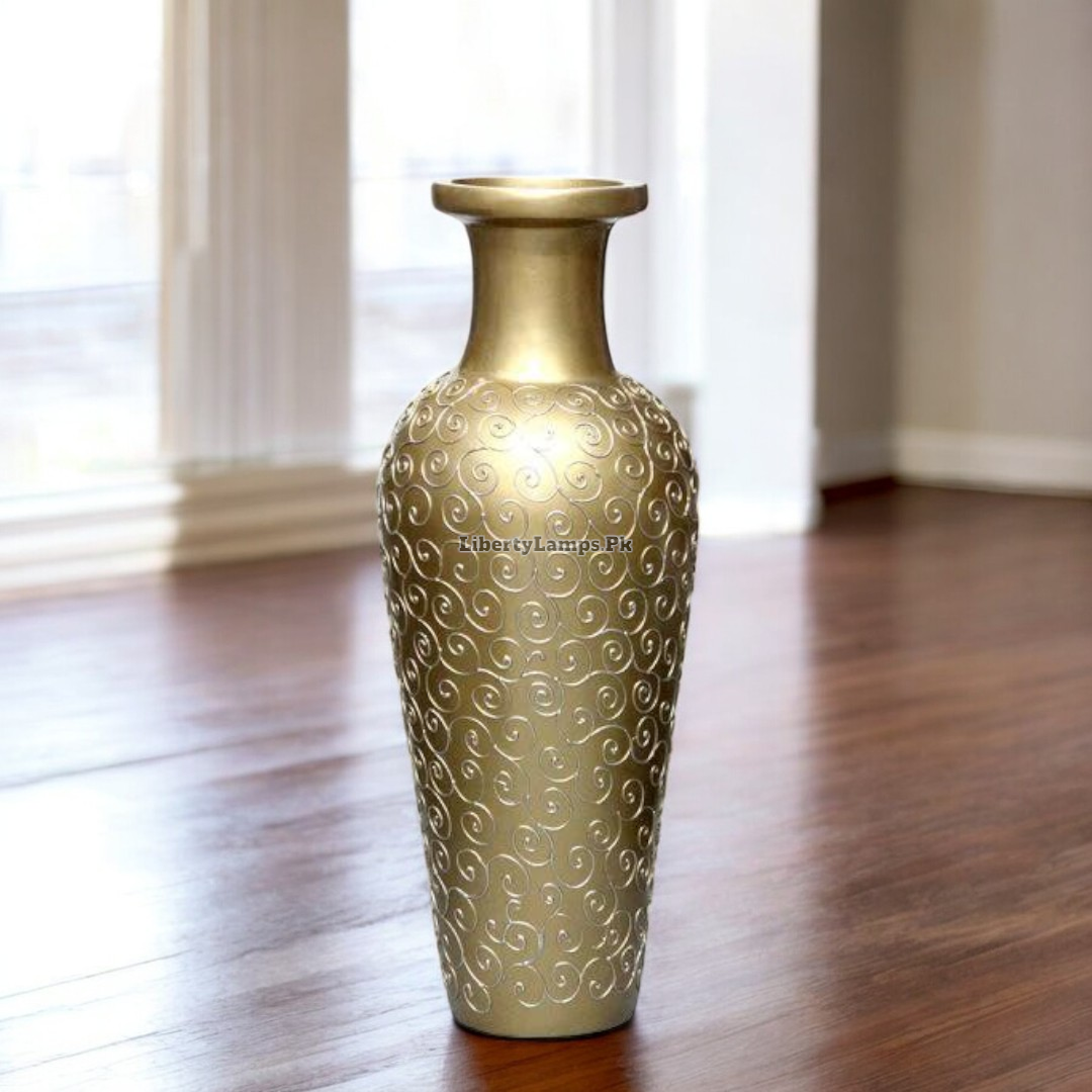 🌟 Unbreakable Golden Floor Vase – 36 Inch