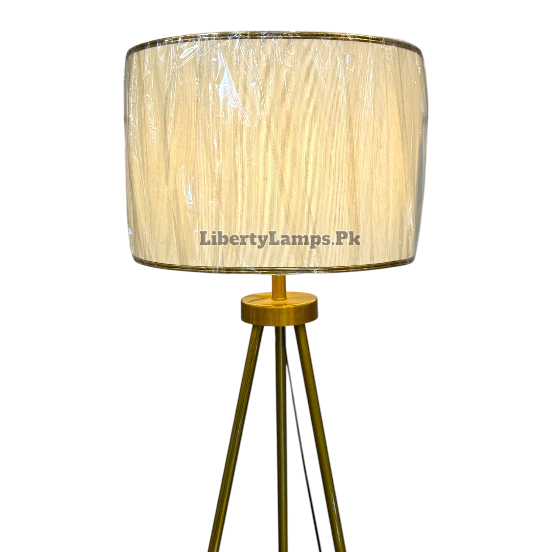 ✨ Imperial Gleam Metal Gold Tripod Floor Lamp (Single) ✨