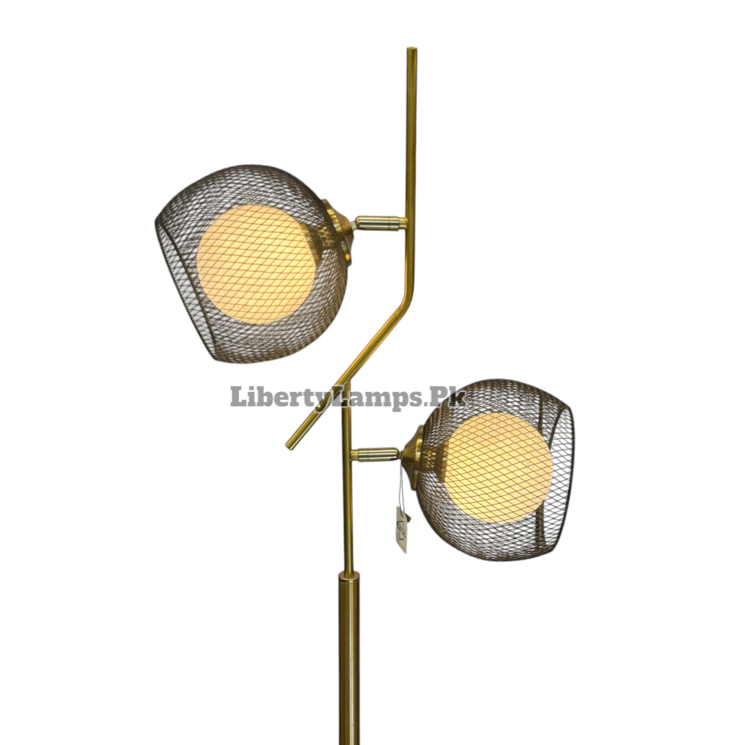 ✨ Luna Arc Dual Moon Floor Lamp – Dull Gold & Black Ultra Modern (Single) ✨
