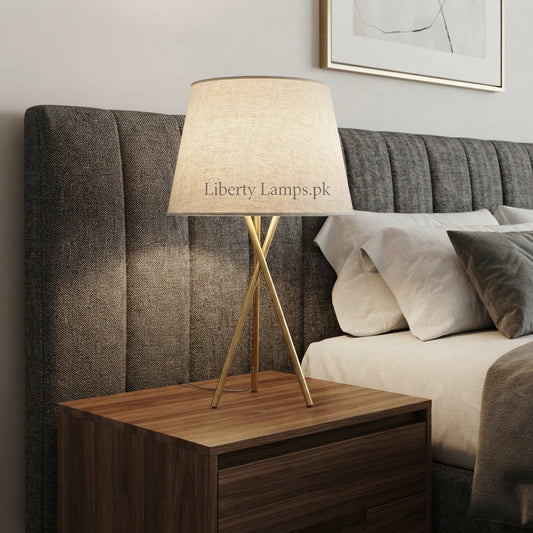 Metal Tripod – Modern Metal Table Lamp Pair