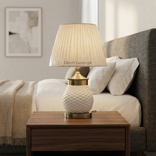 Terracotta Heritage – Elegant Terracotta Table Lamp Pair