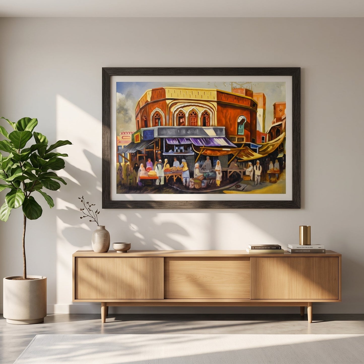 Heritage Avenue™ – Old City Oil Painting on Canvas