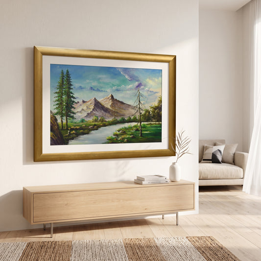 Golden Valley™ – Landscape Oil Painting on Canvas