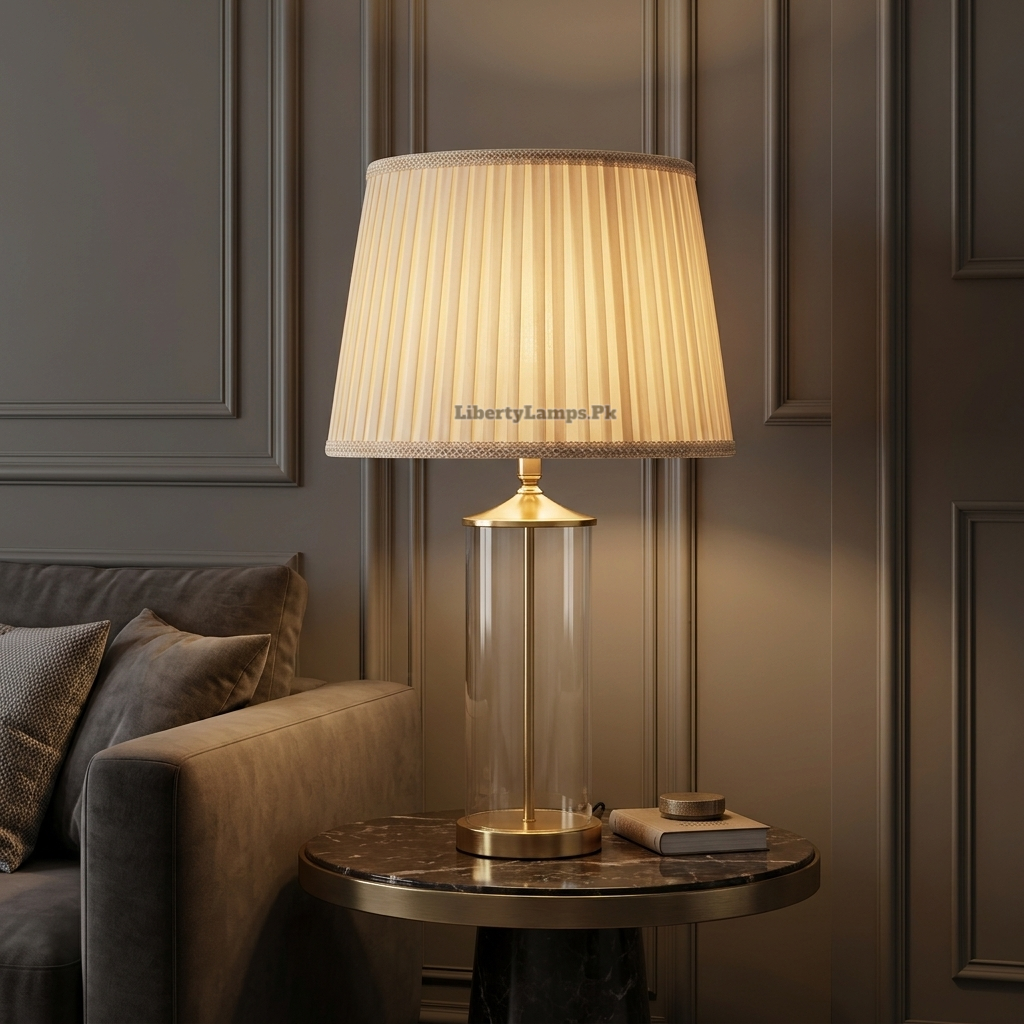 Crystal Clear – Contemporary Glass Table Lamp Pair