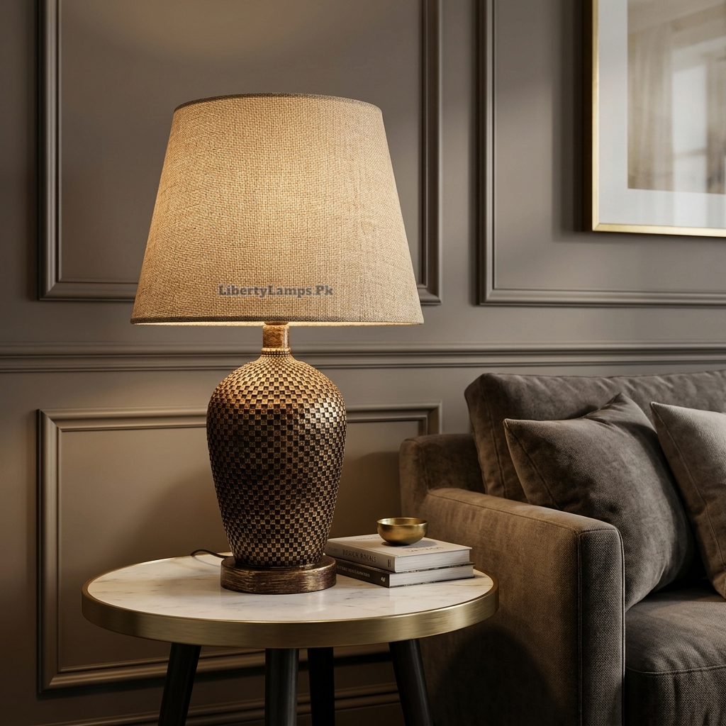 Resin Aura – Contemporary Resin Table Lamp Pair