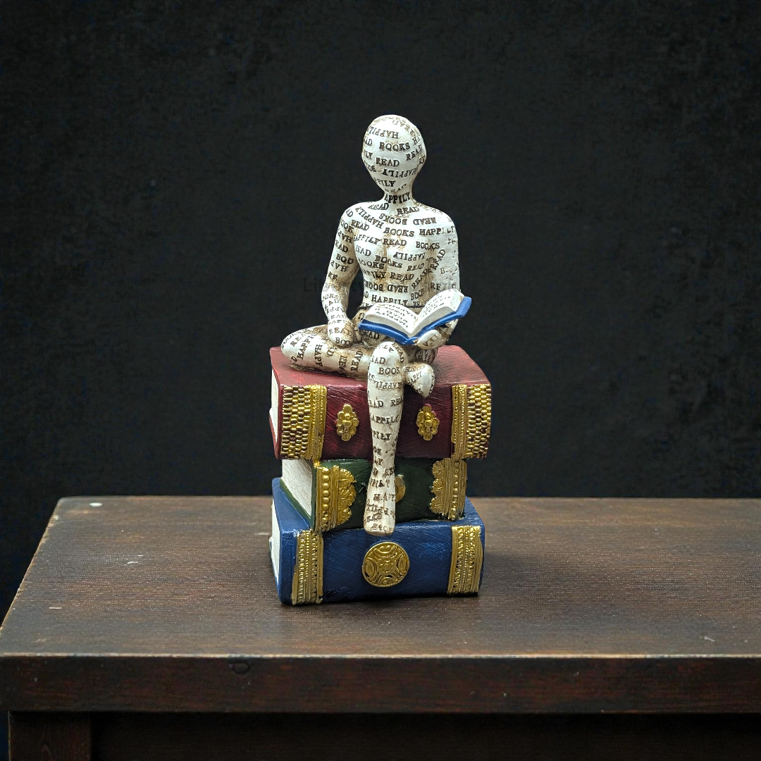 Book Statue Decoration Piece – Literary Elegance Accent