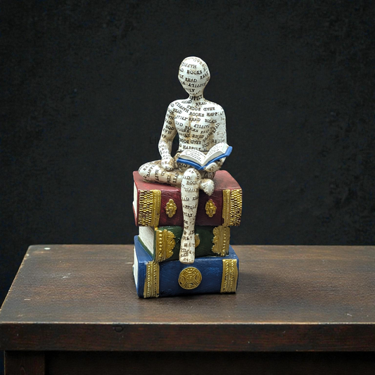 Book Statue Decoration Piece – Literary Elegance Accent