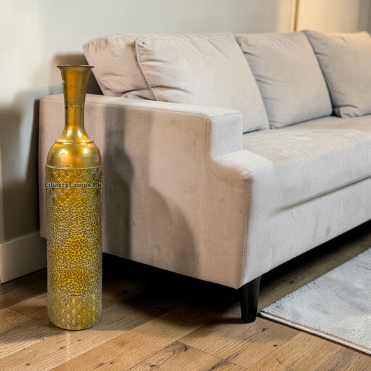 Regal Metal Elegance™ – Metal Floor Vase
