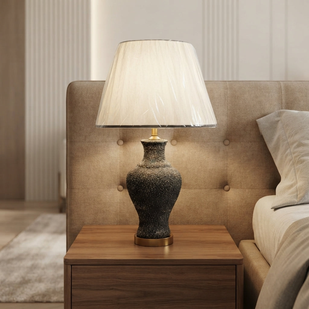Terracotta Lamp – Pair