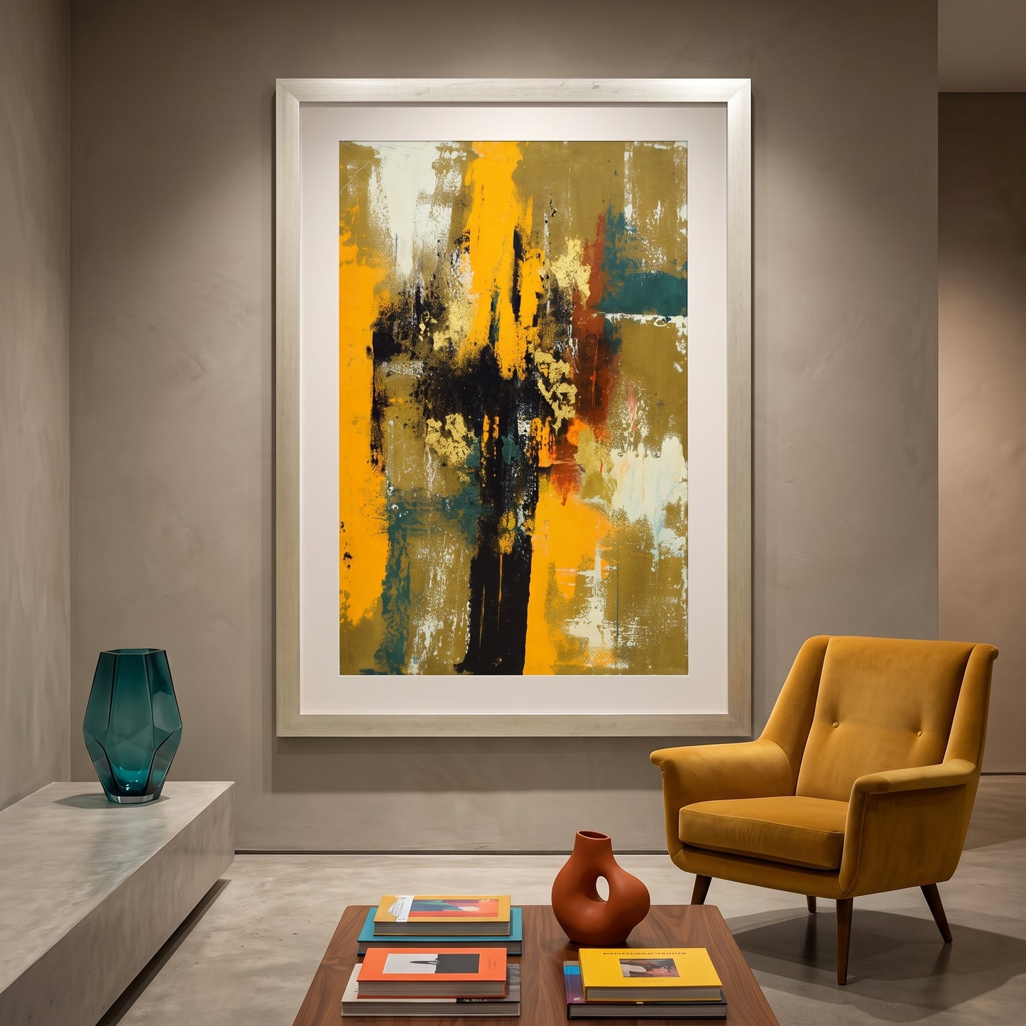 Modern Echoes™ – Abstract Handmade Oil Painting on Canvas