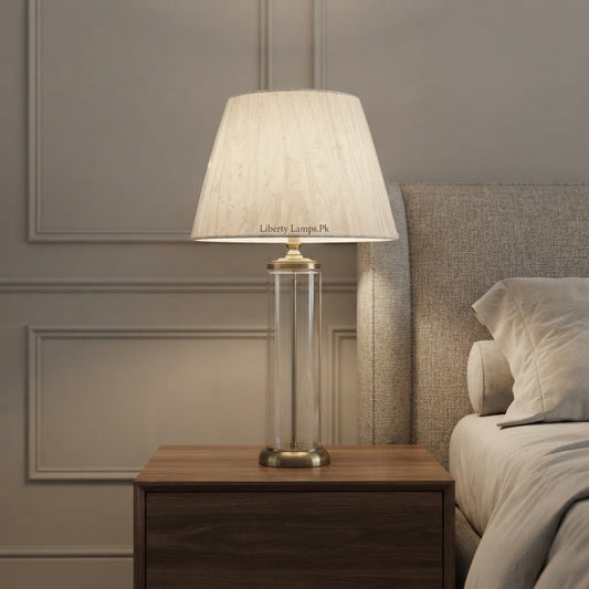 Glass Opulence – Premium Glass Table Lamp Pair