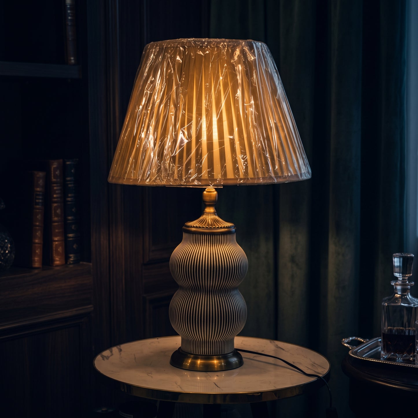 Terracotta Table Lamps – Pair