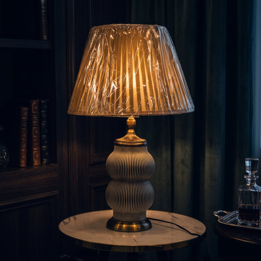 Terracotta Table Lamps – Pair