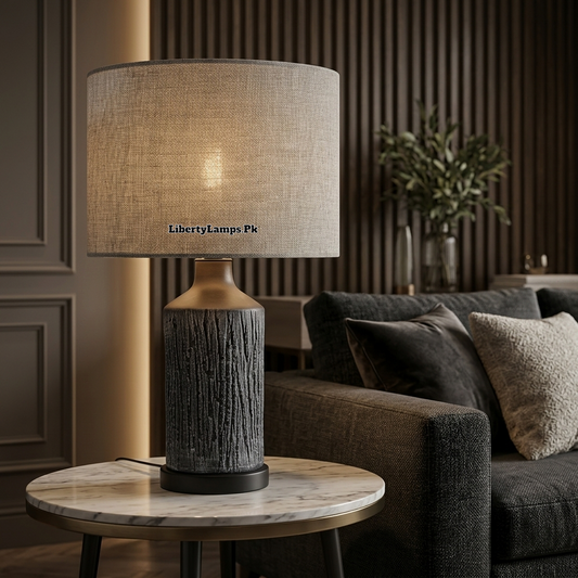Terra Elegance – Classic Terracotta Table Lamp Pair