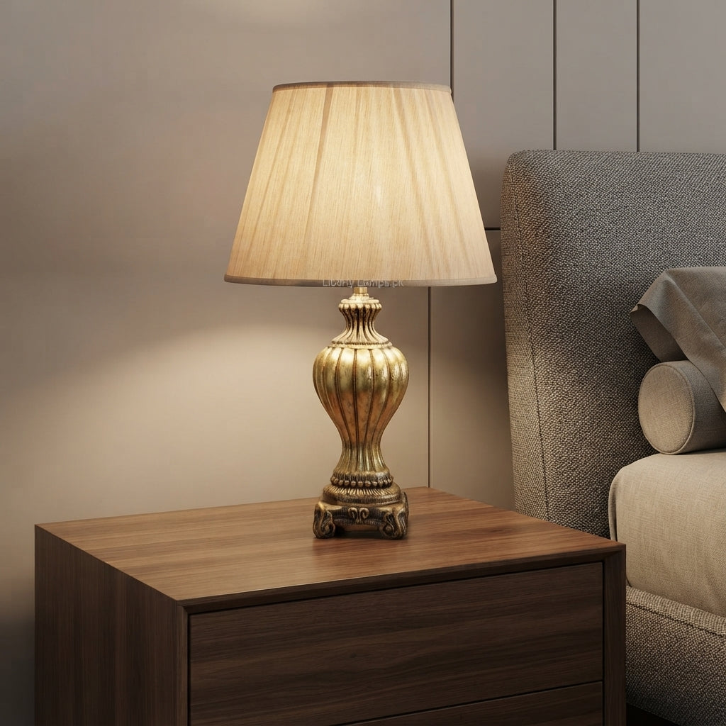 Resin Charm – Elegant Resin Table Lamp Pair