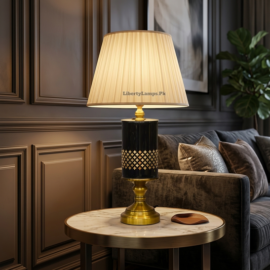 Metal Prestige – Modern Metal Table Lamp Pair