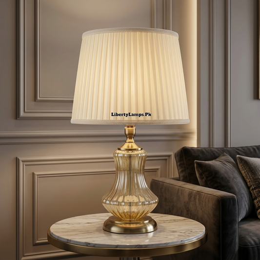 Glass Serenity – Refined Glass Table Lamp Pair