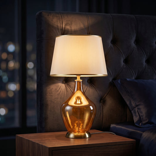 Crystal Elegance™ – Glass Lamp – Pair