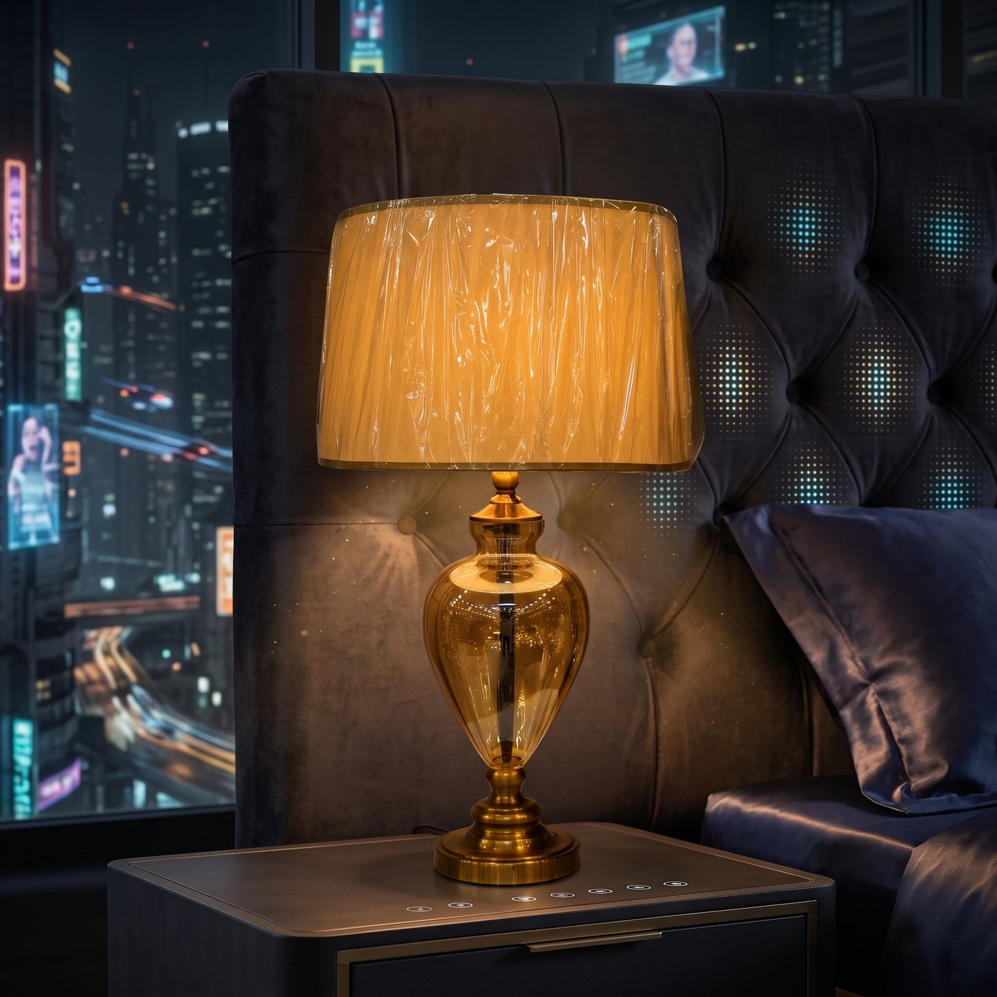 Crystal Luxe™ – Glass Lamp – Pair
