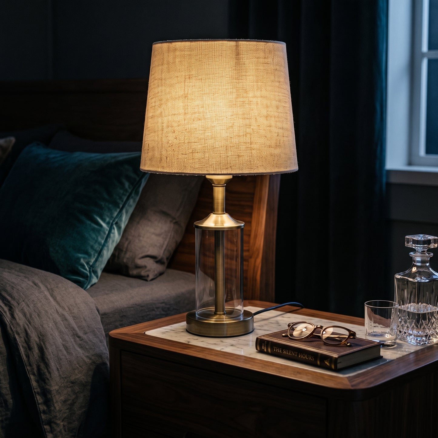 Crystal Aura™ – Glass Lamp Pair (18 Inch Height)