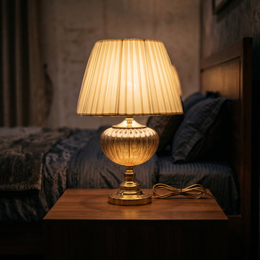 Crystal Elegance™ – Glass Lamp Pair (24 Inch Height)