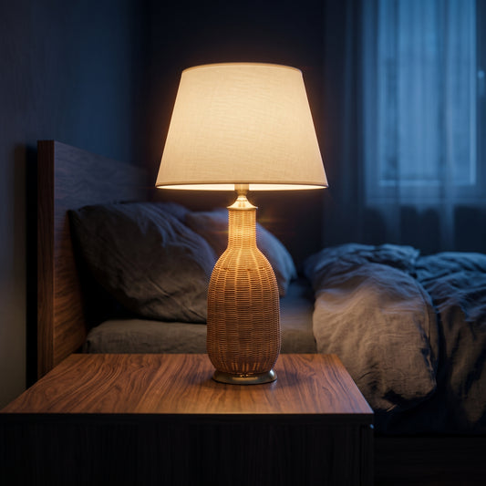 Cane Artisan™ – Cane Lamp Pair (28 Inch Height)