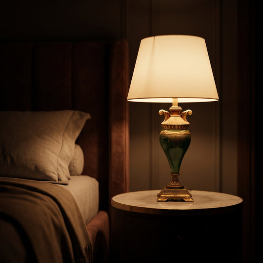 Artisan Glow™ – Printed Glass Lamp Pair (31 Inch Height)