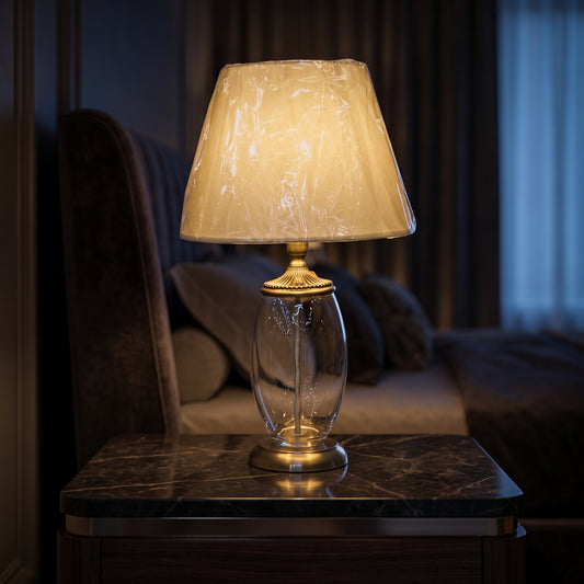 Crystal Clarity™ – Clear Glass Lamp Pair (23 Inch Height)