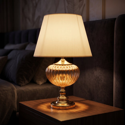 Crystal Aura™ – Glass Lamp Pair (24 Inch Height)