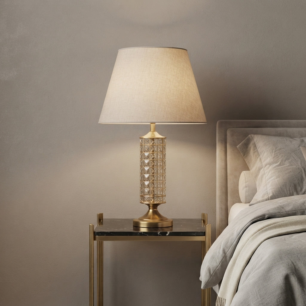 Crystal Aura™ – Single Glass Lamp