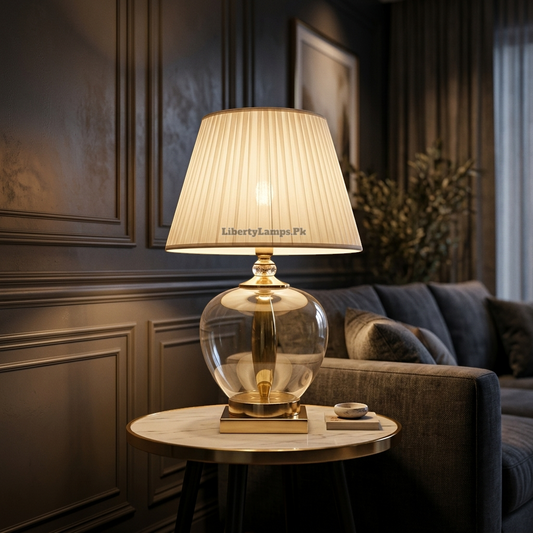 Glass Radiance – Sophisticated Glass Table Lamp Pair