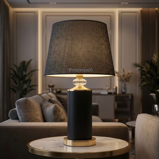 Fiber Elegance – Contemporary Resin Fiber Table Lamp Pair