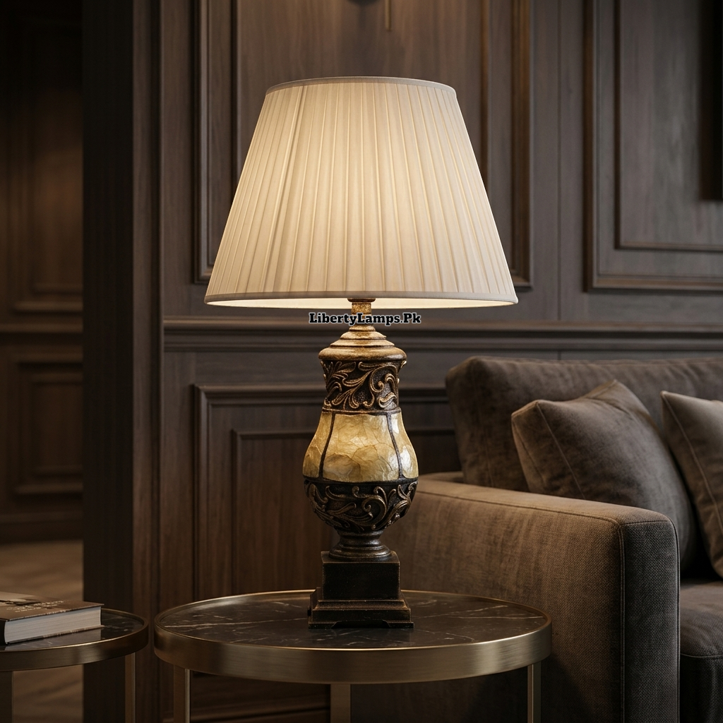 Turkish Resin Charm – Elegant Table Lamp Pair