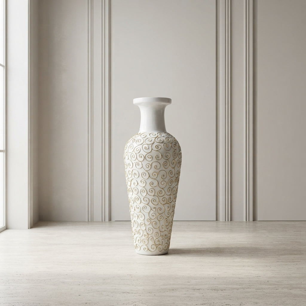 Fiber Resin Shield – Premium Unbreakable Decorative Vase