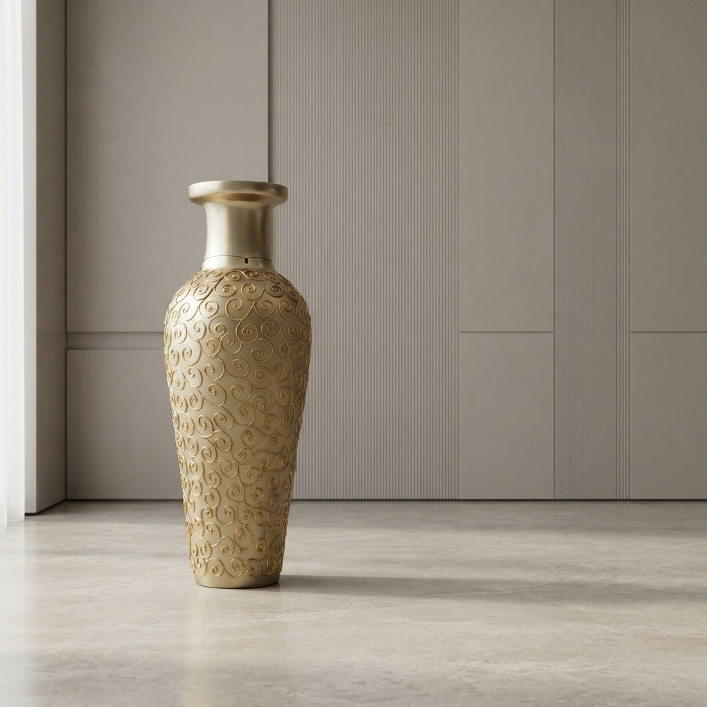 Fiber Resin Shield – Premium Unbreakable Decorative Vase