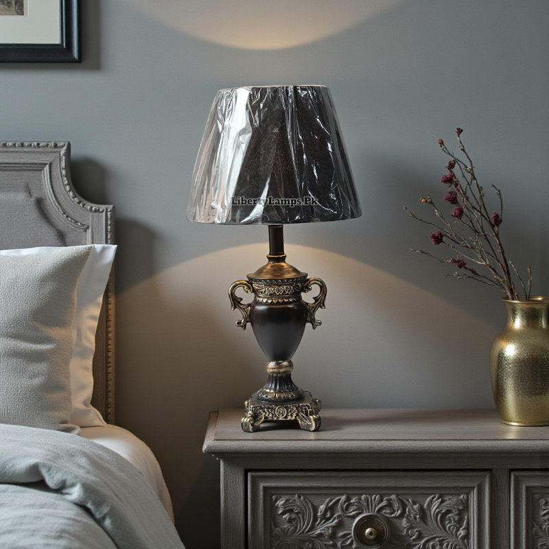 Royal Heritage – Brown Bedroom Table Lamps (Pair)