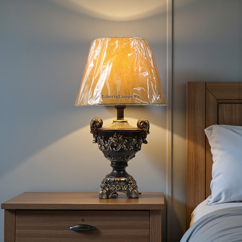 Victorian Heritage – Brown Gold Table Lamps (Pair)
