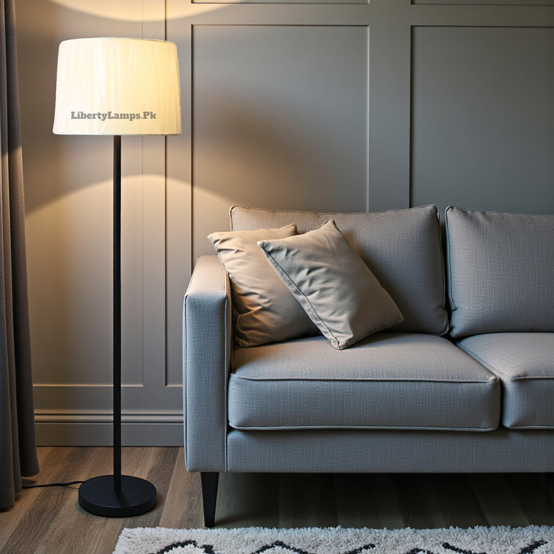 Midnight Aura – Modern Metal Floor Lamp (Single)